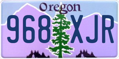 OR license plate 968XJR