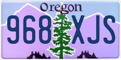 OR license plate 968XJS