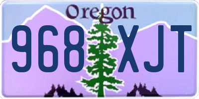 OR license plate 968XJT
