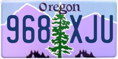OR license plate 968XJU
