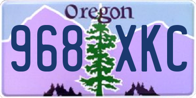 OR license plate 968XKC