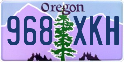 OR license plate 968XKH