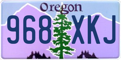 OR license plate 968XKJ
