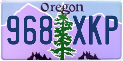 OR license plate 968XKP