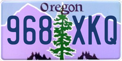 OR license plate 968XKQ