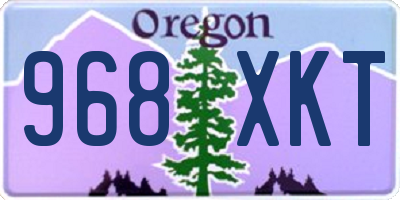 OR license plate 968XKT