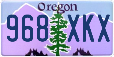 OR license plate 968XKX