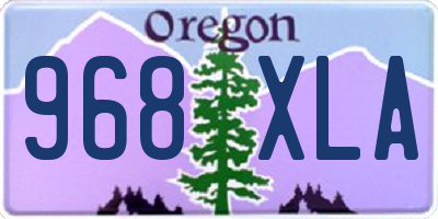 OR license plate 968XLA