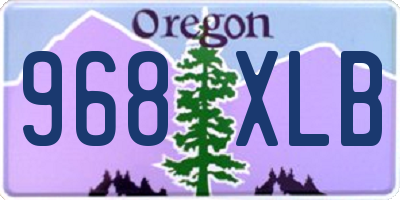 OR license plate 968XLB