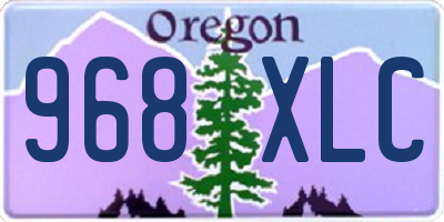 OR license plate 968XLC