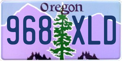 OR license plate 968XLD