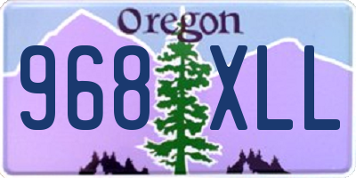 OR license plate 968XLL