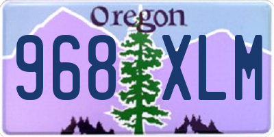 OR license plate 968XLM