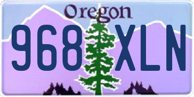 OR license plate 968XLN
