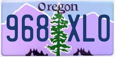 OR license plate 968XLO