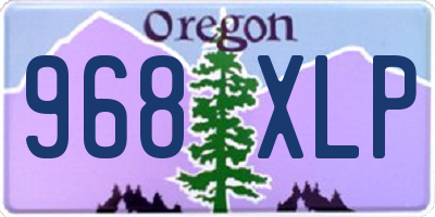 OR license plate 968XLP