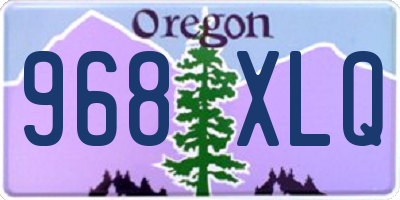OR license plate 968XLQ