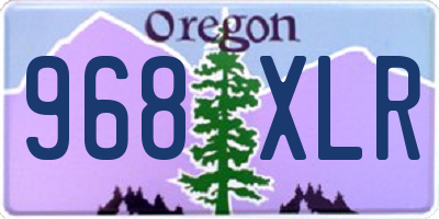 OR license plate 968XLR