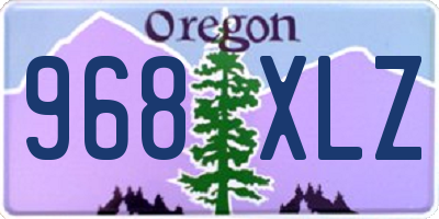 OR license plate 968XLZ