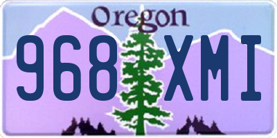 OR license plate 968XMI
