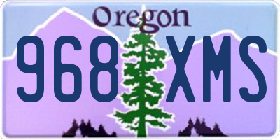 OR license plate 968XMS