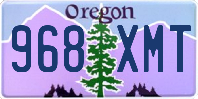 OR license plate 968XMT
