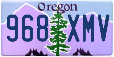 OR license plate 968XMV