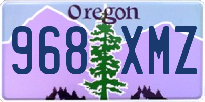 OR license plate 968XMZ
