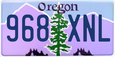 OR license plate 968XNL