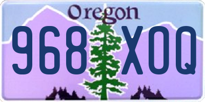 OR license plate 968XOQ