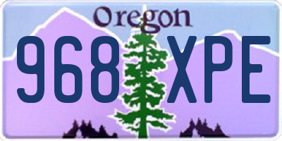 OR license plate 968XPE