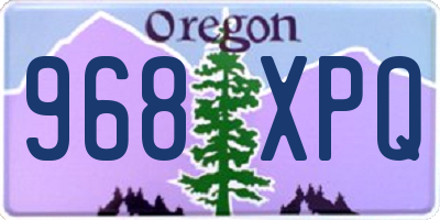 OR license plate 968XPQ
