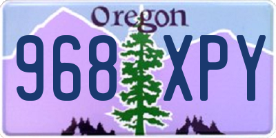 OR license plate 968XPY
