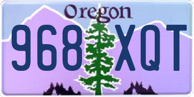 OR license plate 968XQT