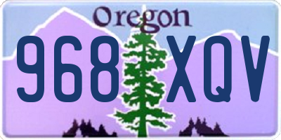 OR license plate 968XQV