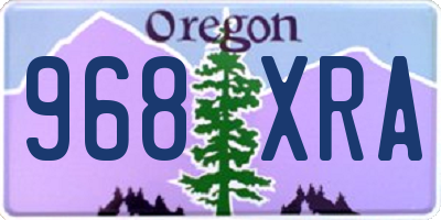 OR license plate 968XRA