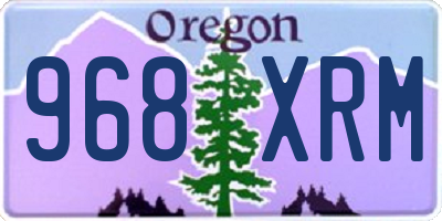 OR license plate 968XRM