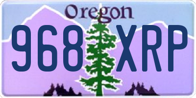 OR license plate 968XRP