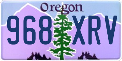 OR license plate 968XRV