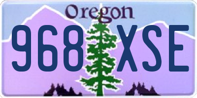 OR license plate 968XSE