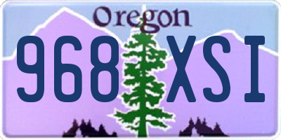 OR license plate 968XSI