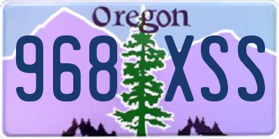OR license plate 968XSS