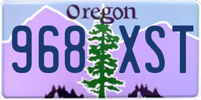 OR license plate 968XST