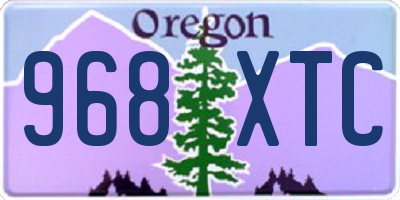 OR license plate 968XTC