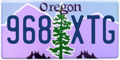OR license plate 968XTG