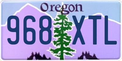 OR license plate 968XTL