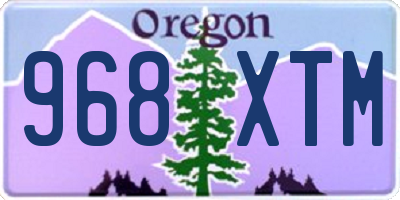 OR license plate 968XTM