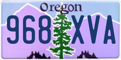 OR license plate 968XVA
