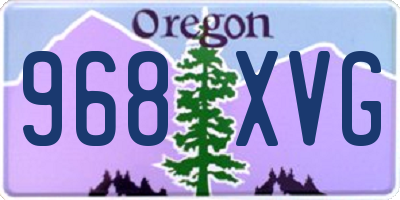 OR license plate 968XVG