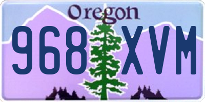 OR license plate 968XVM